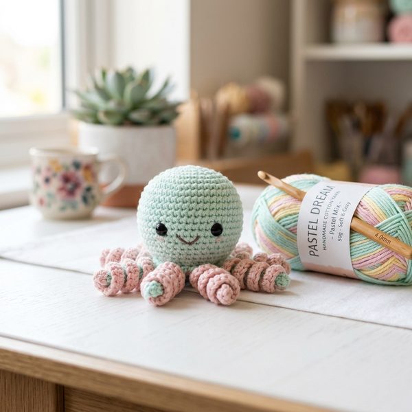 Mini Amigurumi Crochet Octopus Plushie